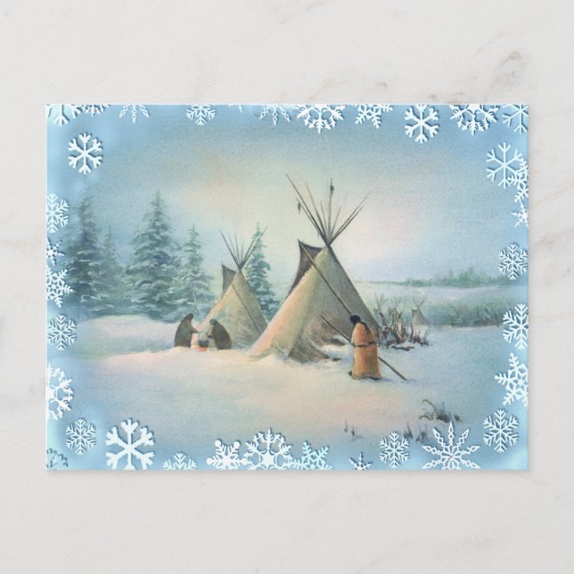 TIPI CAMP SQUAW by SHARON SHARPE Vykort (Framsida)