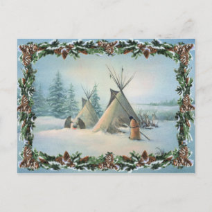 TIPI CAMP SQUAW by SHARON SHARPE Vykort