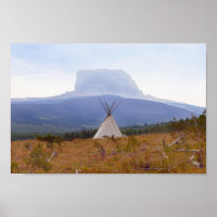 Tipi, Chief Mountain, Glacier National Park Montan