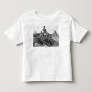 Tipi för Oglala kvinna- och barninsida Tee Shirt