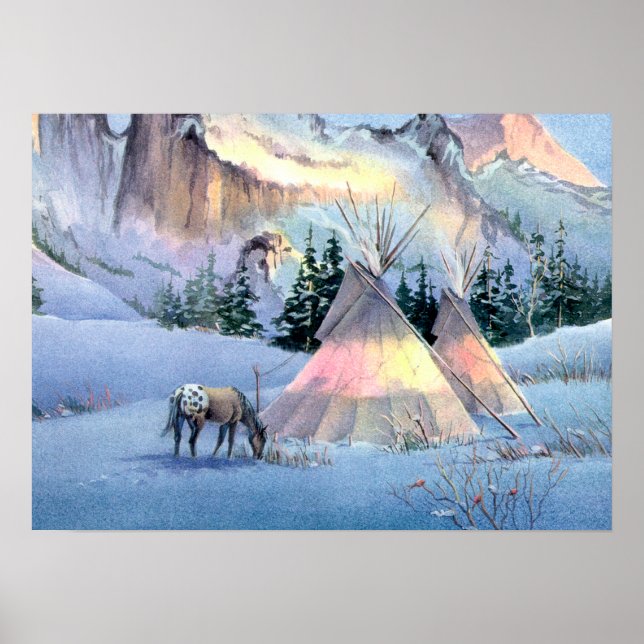 TIPI WINTER APPALOSA by SHARON SHARPE Poster (Framsidan)