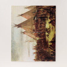 Tipier Sioux Krigsråd George Catlin Cirka 1850