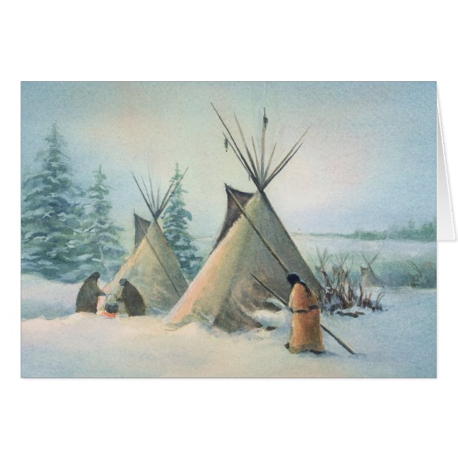 TIPILÄGERSQUAW av SHARON SHARPE OBS Kort (Framsidan Horizontal)