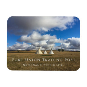Tipis at Fort Union Trading Post NHS, North Dakota Magnet