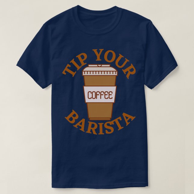 Tippa din barista 1 t shirt (Design framsida)