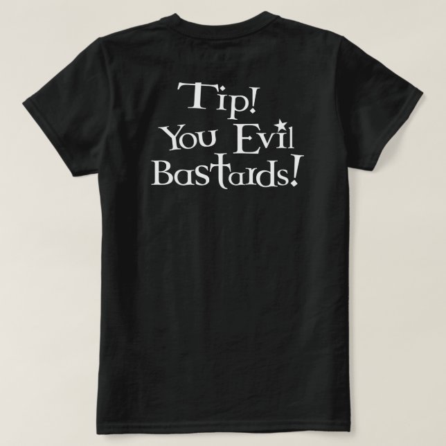 Tippa din Bartenderdjävulen T-shirt (Design baksida)