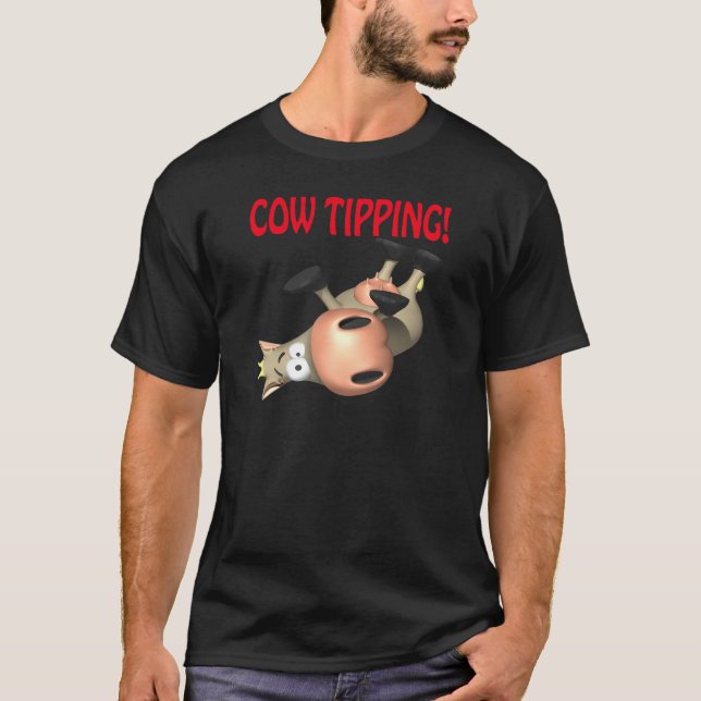 Tippa för ko t-shirt (Framsida)