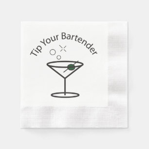 Tippa upp din Bartender-Party-tid Pappersservett