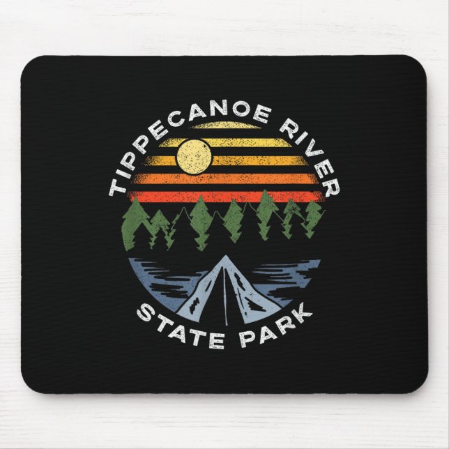 Tippecanoe River State Park Indiana Skogscamping Musmatta (Framsidan)