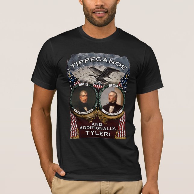 Tippecanoe valmanar mörka skjorta 1840 t shirt (Framsida)