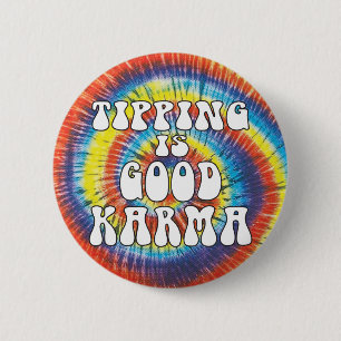 Tipping är Bra Karma llustidye Knapp