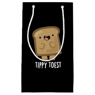 Tippy Toest Funny Tippy Toe Toast Pun Mörk BG