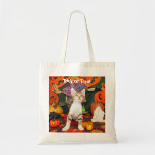 Tippy's Halloween Cat / Kitten Bus eller godis Tygkasse