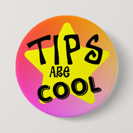 Tips är Coola Warm Färg Button Pin Knapp