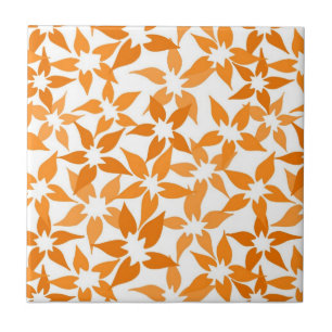 Tips för blommigt av Orange Kakelplatta