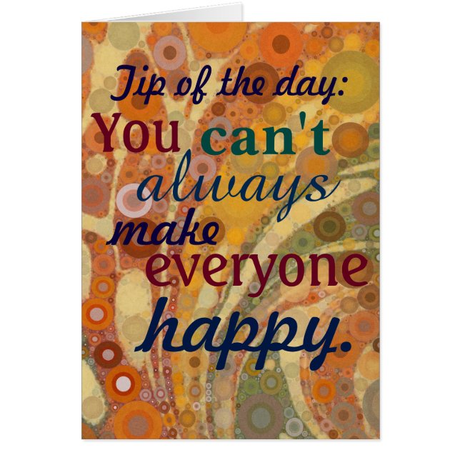 Tips för daglig massabehandling Behandlingsterapis Hälsningskort (Framsidan)