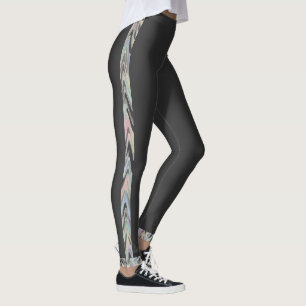 Tips för Herringbone - mörk grått Leggings