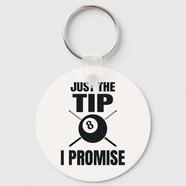 Tips I-promise Billiard Bassäng Billiards Nyckelring (Framsida)