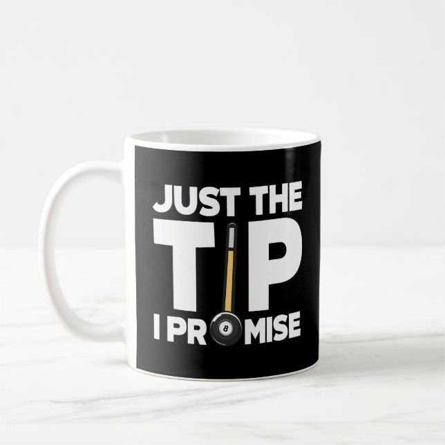 Tips I promise Billiard Player Snooker Kaffemugg (Vänster)