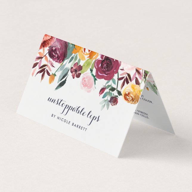 Tips och tricks för Rustic Bloom Lip Product Distr Visitkort (Framsida)