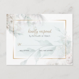 Tips om Färg White Peonies Grönt Foliage Tilläggskort