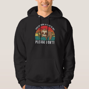 Tips om hur du pratar med mig Stig inte Anima Hoodie