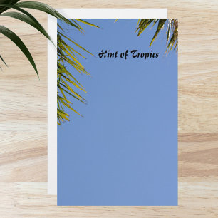 Tips om Tropical Handflatan Himlar Blue Brevpapper