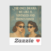 Tips om Violet Rhinestone Drama Sticker