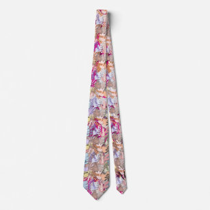 Tips: Organiska Löv (magenta) Slips