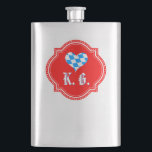 Tips till Bayern Fickplunta<br><div class="desc">Mit Monogram und bayrischem Herz aus Rauten</div>