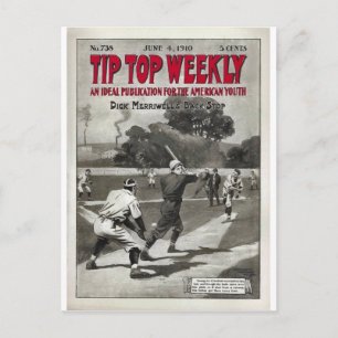Tips Top Weekly Vintage Sports Magazine Vykort