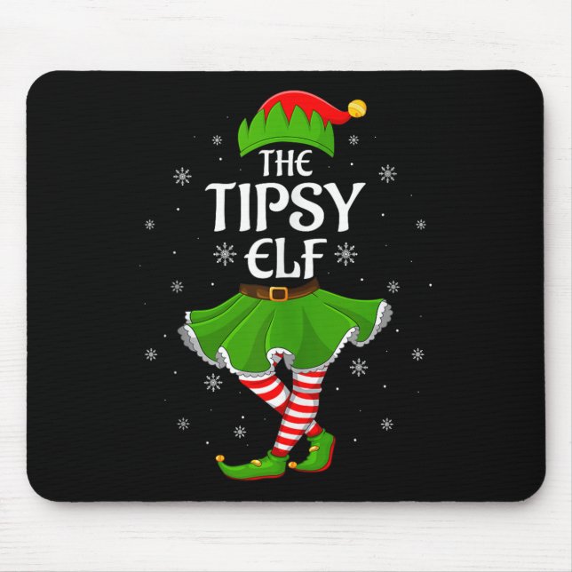 Tipsy Elf Christmas Family Girls Women Elf Squad X Musmatta (Framsidan)