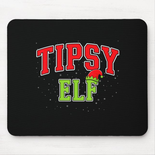 Tipsy Elf Christmas Family Matching Group Xmas  Musmatta (Framsidan)
