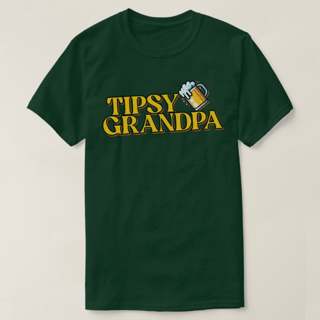 Tipsy Grandpa T Shirt (Design framsida)
