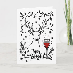 Tipsy och Bright-Hjort Helgkort