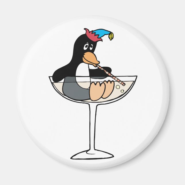 Tipsy Penguin Magnet (Framsidan)