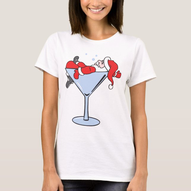 Tipsy Santa T Shirt (Framsida)