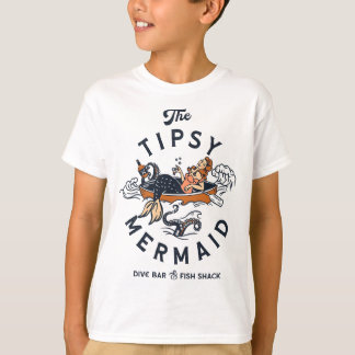 Tipsy-Sjöjungfrun försjunker Pub & fiskskorpan T Shirt