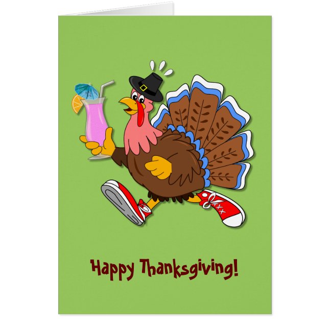 Tipsy Turkey (Cocktail) Hälsningskort (Framsidan)