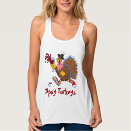Tipsy Turkiet (Vin) - Post-Springa Linne Med Racerback