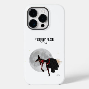 Tipsy Witch på ett fall med mobiltelefonväska i ru