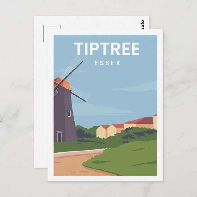 Tiptree Essex Berömd Travel Ställe Illustration Vykort (Fram/baksida)