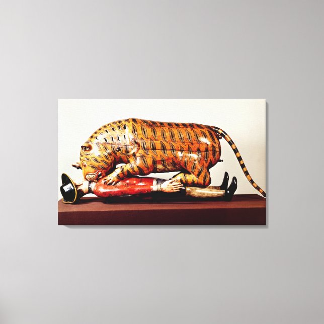 Tipu's Tiger, c.1790 (trä) Canvastryck (Framsida)