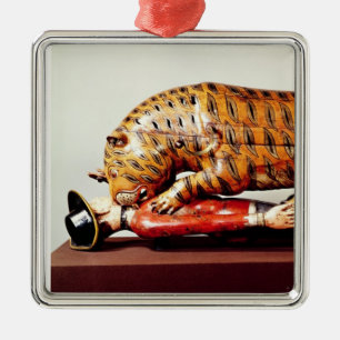 Tipus tiger, c.1790 (trä) julgransprydnad metall