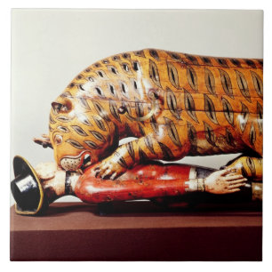 Tipus tiger, c.1790 (trä) kakelplatta