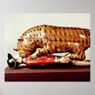 Tipus tiger, c.1790 (trä) poster