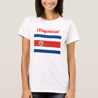 tiquicia costa_rica_flag, tico, tica, Costa Rica Tee Shirt