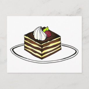 Tiramisu Dessert Italy Bakery Foodie Italien Food Vykort