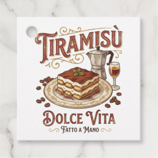 Tiramisu Dolce Vita Italiensk efterrätt  Gåvor Etiketter