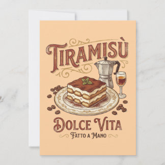 Tiramisu Dolce Vita Italiensk efterrätt  Inbjudningar